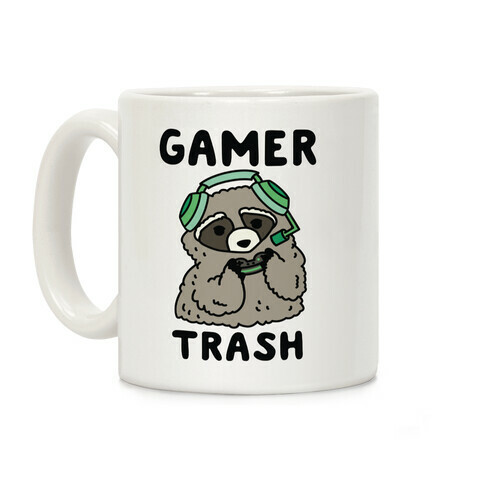 Gamer Trash Raccoon Coffee Mug