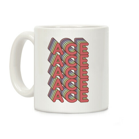 ACE Retro Rainbow Coffee Mug