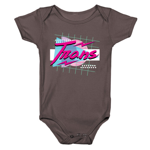 Trans 80s Retro  Baby One-Piece