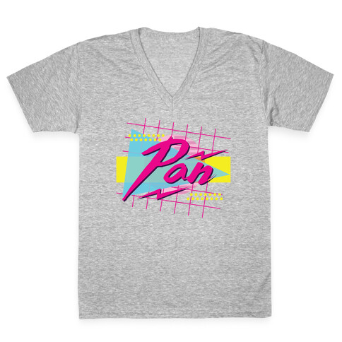 Pan 80s Retro  V-Neck Tee Shirt