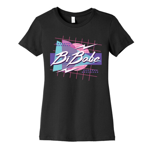 Bi Babe 80s Retro  Womens T-Shirt