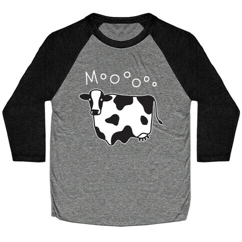 Moo Ghost Cow Baseball Tee