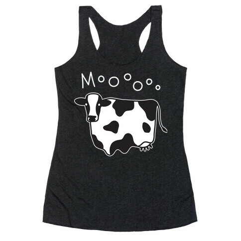 Moo Ghost Cow Racerback Tank Top