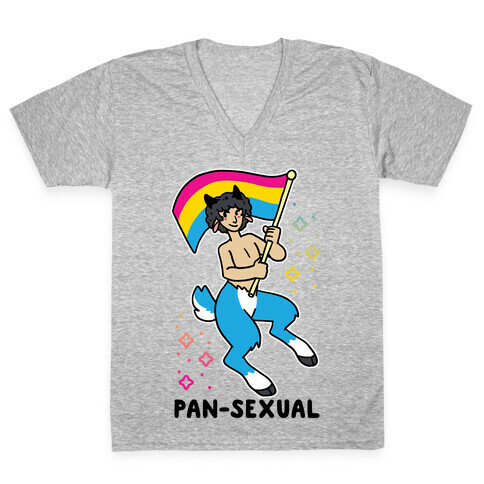 Pan-sexual - Satyr V-Neck Tee Shirt