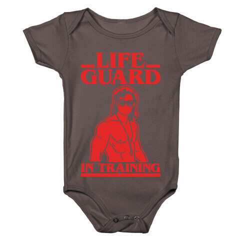Life Guard In Training Parody White Print Baby One-Piece