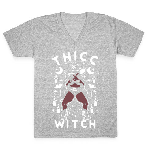 Thicc Witch V-Neck Tee Shirt