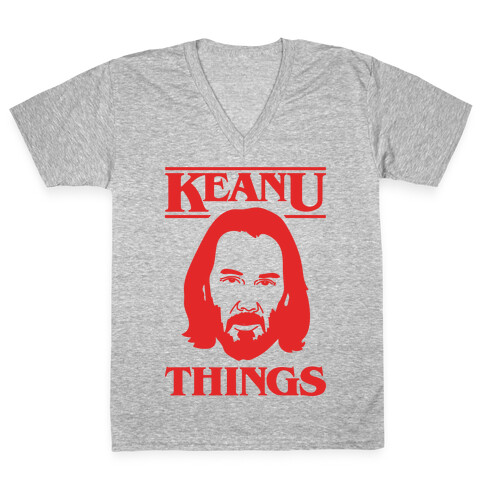 Keanu Things Parody V-Neck Tee Shirt