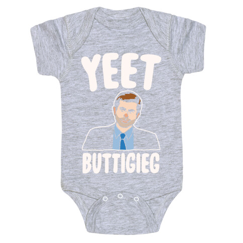 Yeet Buttigieg Parody White Print Baby One-Piece