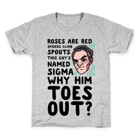 Sigma Toes Out Parody Kids T-Shirt
