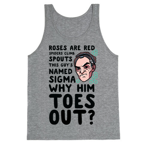 Sigma Toes Out Parody Tank Top