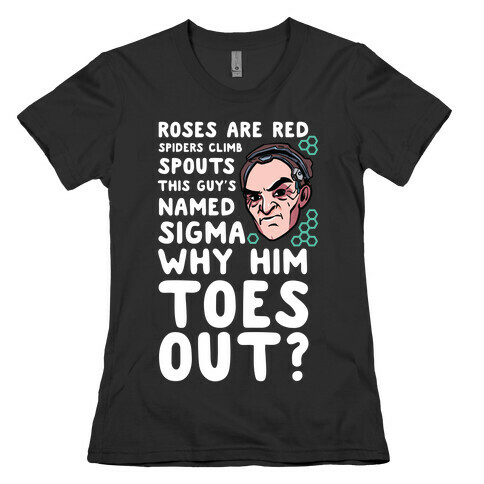 Sigma Toes Out Parody Womens T-Shirt