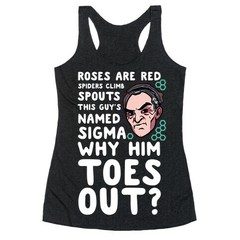 Sigma Toes Out Parody Racerback Tank Top