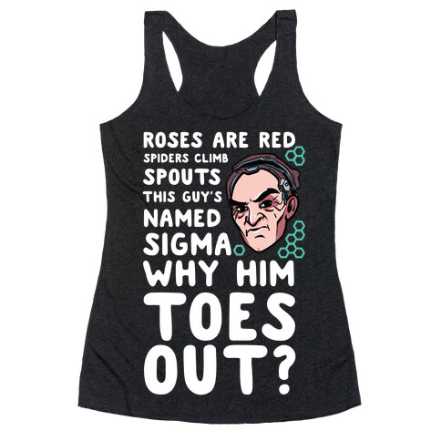 Sigma Toes Out Parody Racerback Tank Top