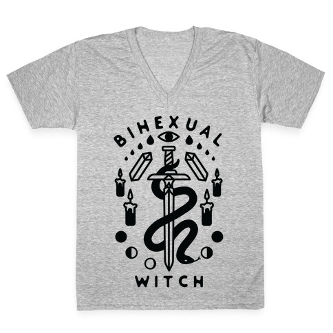 Bihexual Witch V-Neck Tee Shirt