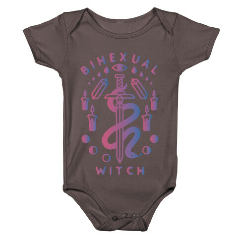 Bihexual Witch Bisexual Pride Colors Baby One-Piece