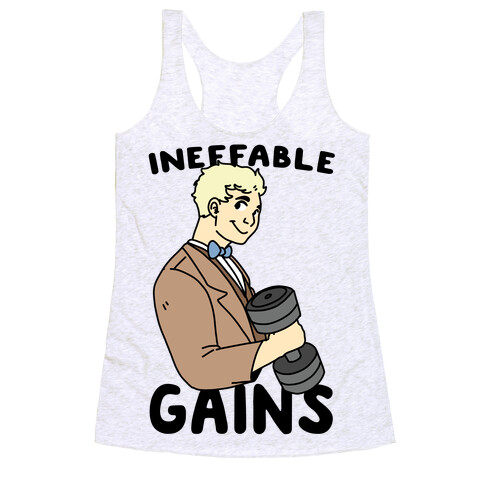 Ineffable Gains - Aziraphale  Racerback Tank Top