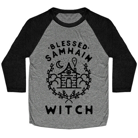 Blessed Samhain Witches Baseball Tee