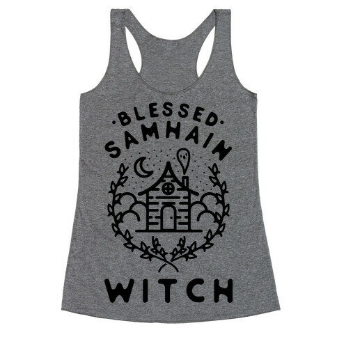 Blessed Samhain Witches Racerback Tank Top