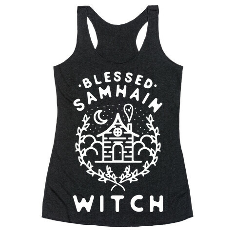 Blessed Samhain Witches Racerback Tank Top