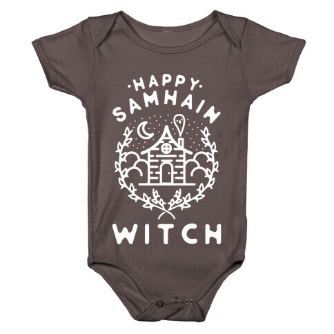 Happy Samhain Witch Baby One-Piece