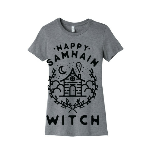 Happy Samhain Witch Womens T-Shirt