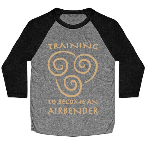 Training to Become An Airbender Baseball Tee