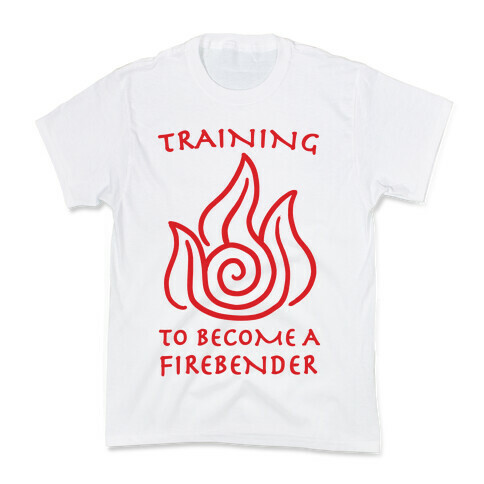 Training to Become A Firebender Kids T-Shirt