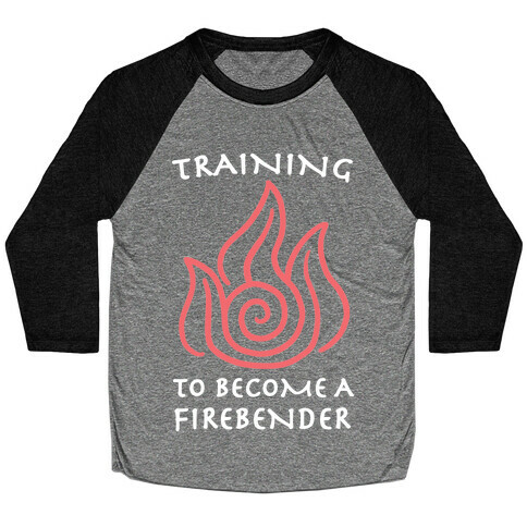 Training to Become A Firebender Baseball Tee