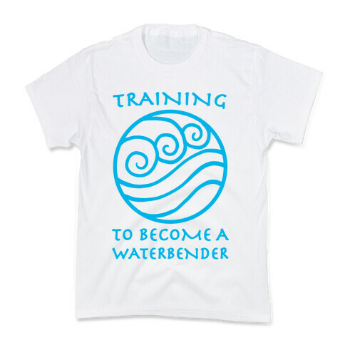 Training to Become A Waterbender Kids T-Shirt