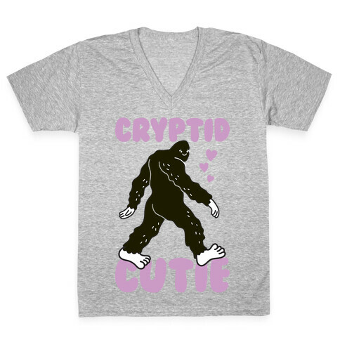 Cryptid Cutie Bigfoot V-Neck Tee Shirt
