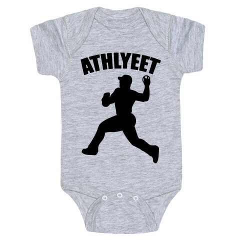 Athlyeet Baseball  Baby One-Piece