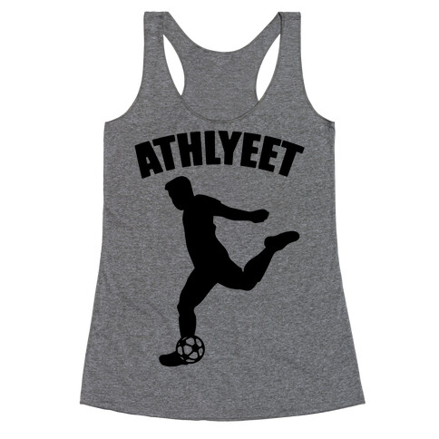 Athlyeet Soccer  Racerback Tank Top