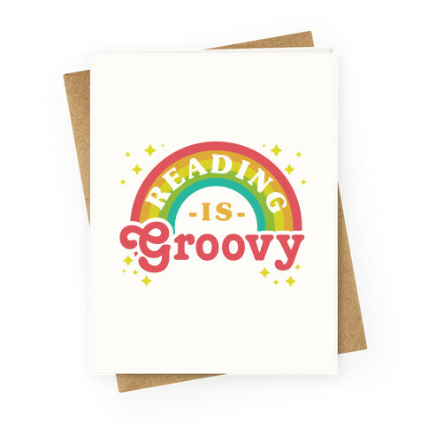 Reading is Groovy Greeting Card