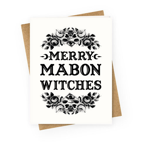  Merry Mabon Witches Greeting Card