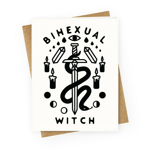 Bihexual Witch Greeting Card