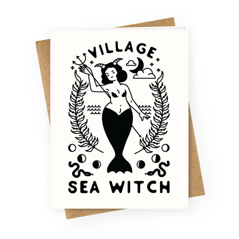 Village Sea Witch Greeting Card