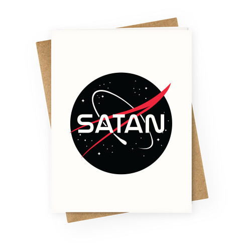 Nasa Satan Parody Greeting Card