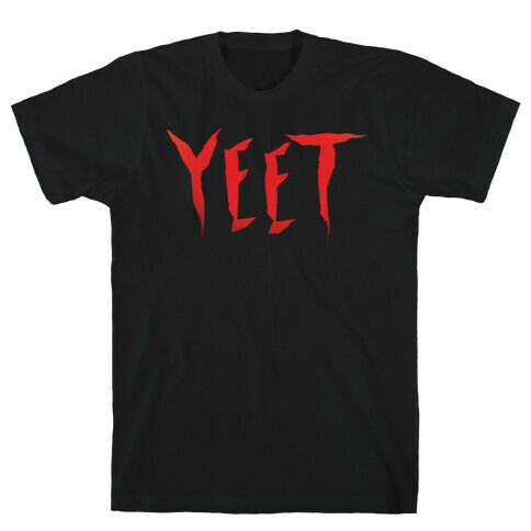 Yeet It Parody White Print T-Shirt