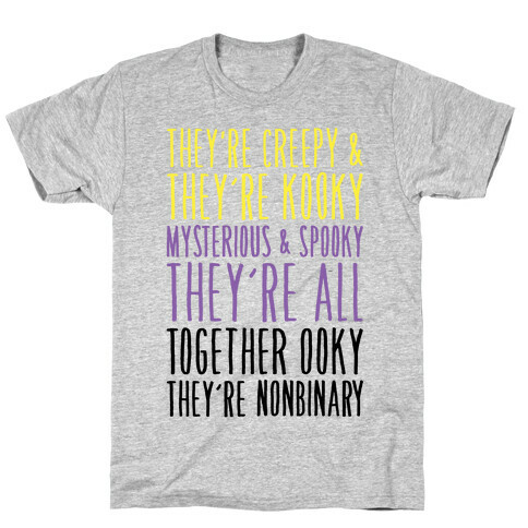 Non Binary Addams Family Parody T-Shirt