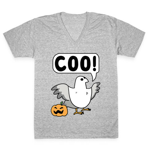 Coo - Halloween Pigeon V-Neck Tee Shirt