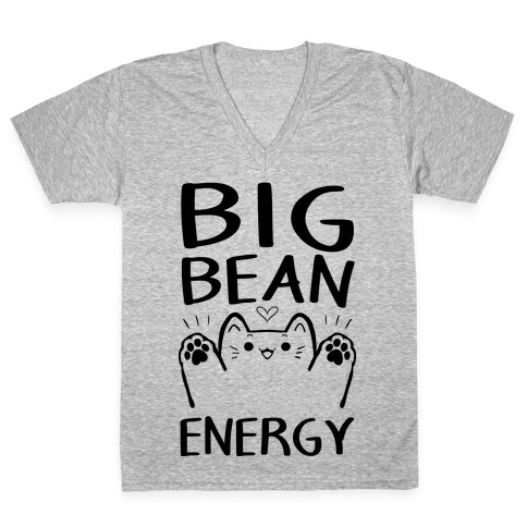 Big Bean Energy V-Neck Tee Shirt