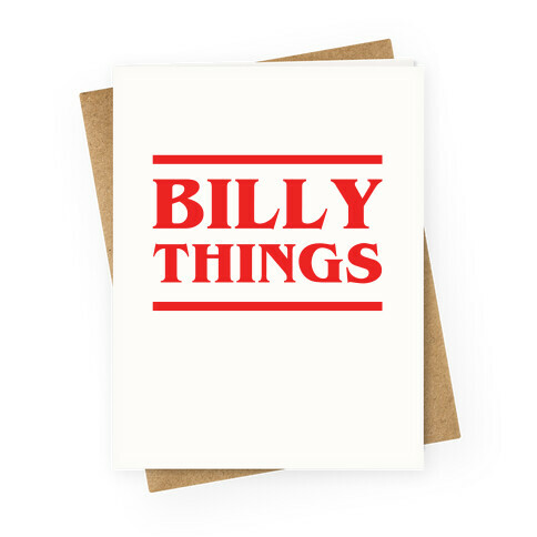 Billy Things Greeting Card