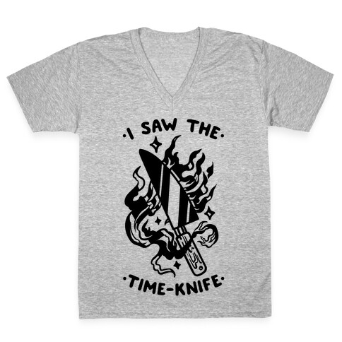 I Saw The Time-Knife V-Neck Tee Shirt