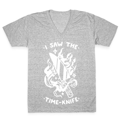 I Saw The Time-Knife V-Neck Tee Shirt