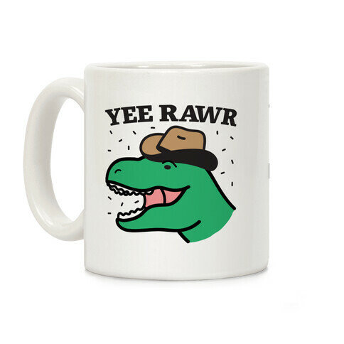 YEE RAWR Cowboy Dino Coffee Mug