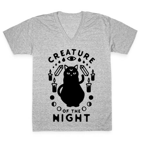 Creature of the Night V-Neck Tee Shirt