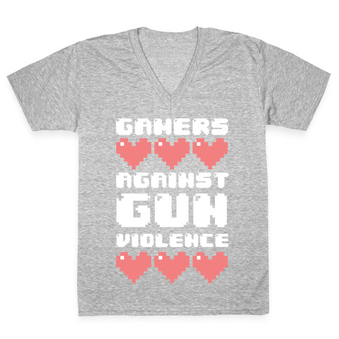 Gamers Against Gun Violence V-Neck Tee Shirt