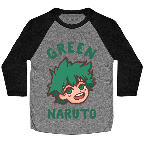 Green Naruto  Baseball Tee