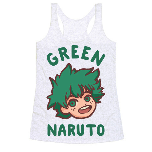 Green Naruto  Racerback Tank Top