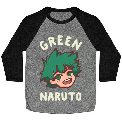 Green Naruto  Baseball Tee